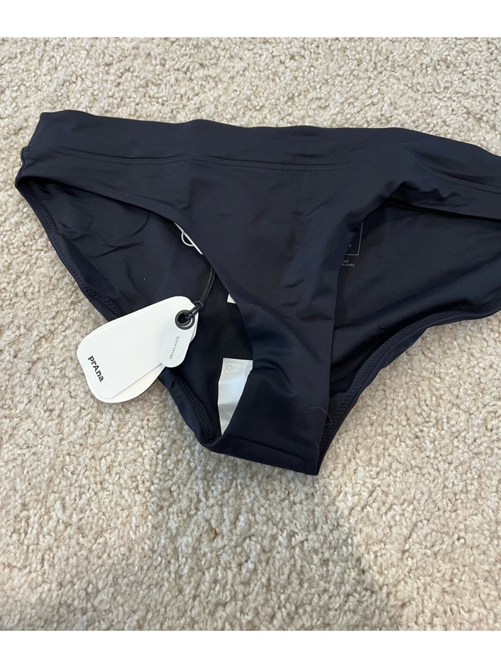 Prana Black Bikini Bottoms NWT